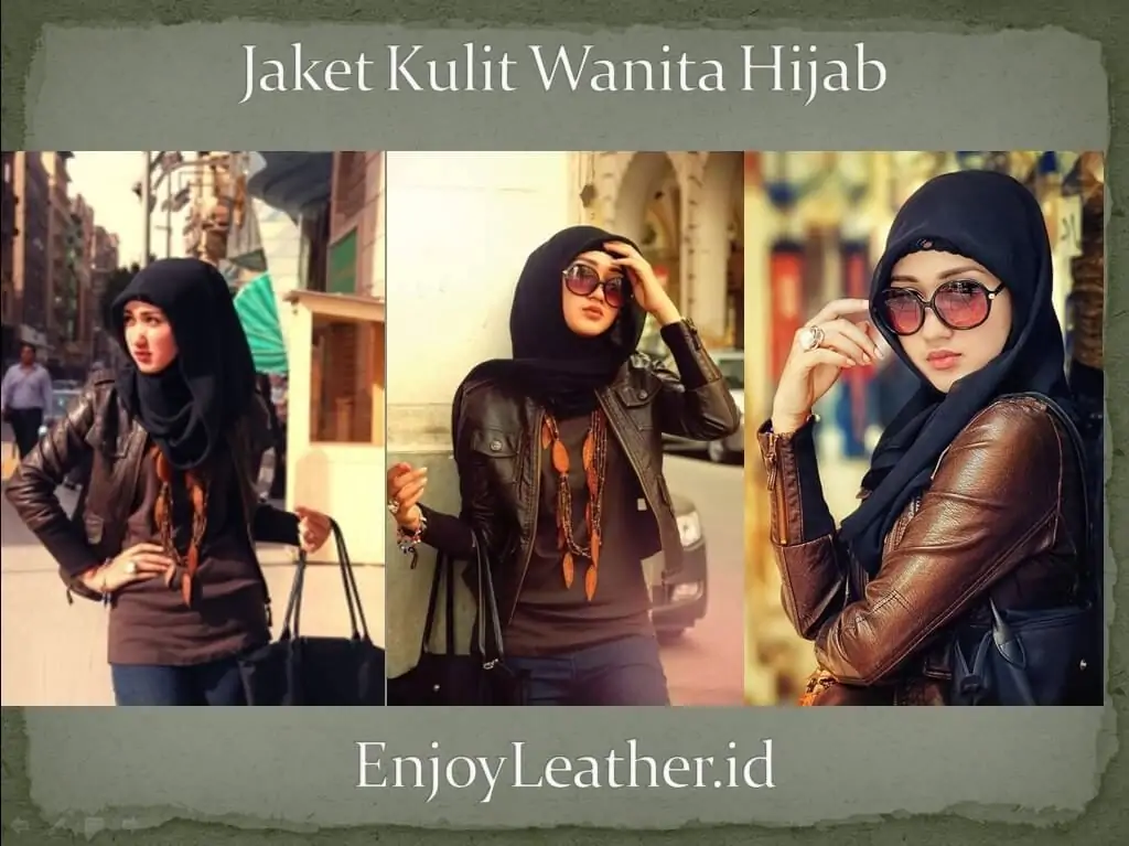 Jaket Kulit Wanita Terbaru 2019 Asli Garut Hijab Panjang Jual Murah