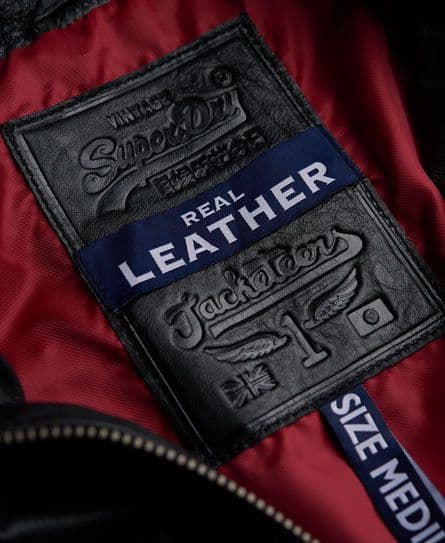 label ciri jaket kulit yang asli