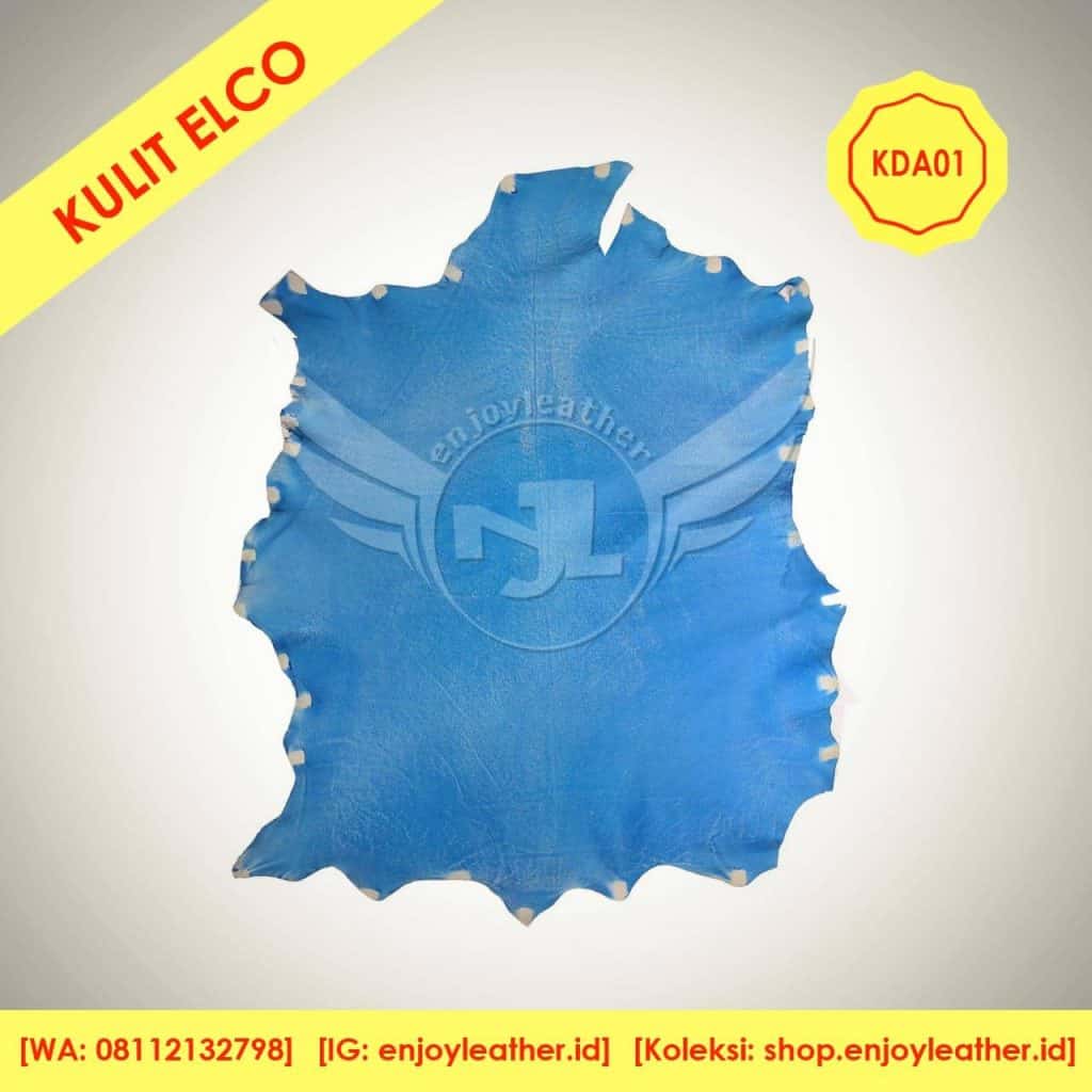 kulit domba antik biru elco KDA01