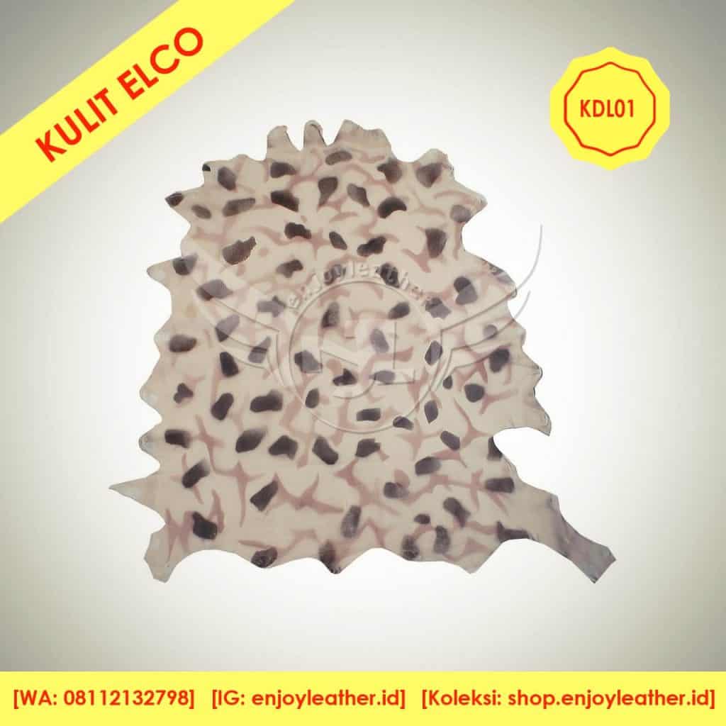 kulit domba garut loreng cream elco KDL01